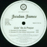 Jordan James : Livin' On A Prayer (12", Promo)
