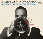 the album cover for Buck Clayton - Jumpin At The Woodside / Huckle-Buck & Robbins Nest