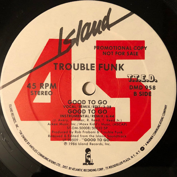 Trouble Funk : Good To Go (12", Promo)