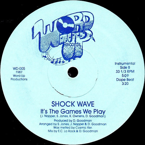 Shock Wave* : It's The Games We Play (12")