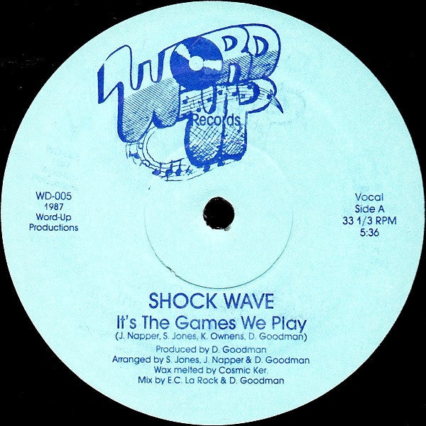 Shock Wave* : It's The Games We Play (12")