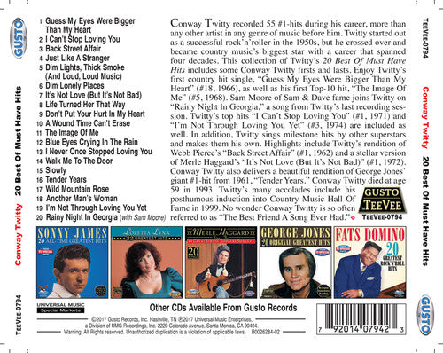 Conway Twitty - 20 éxitos imprescindibles (CD)