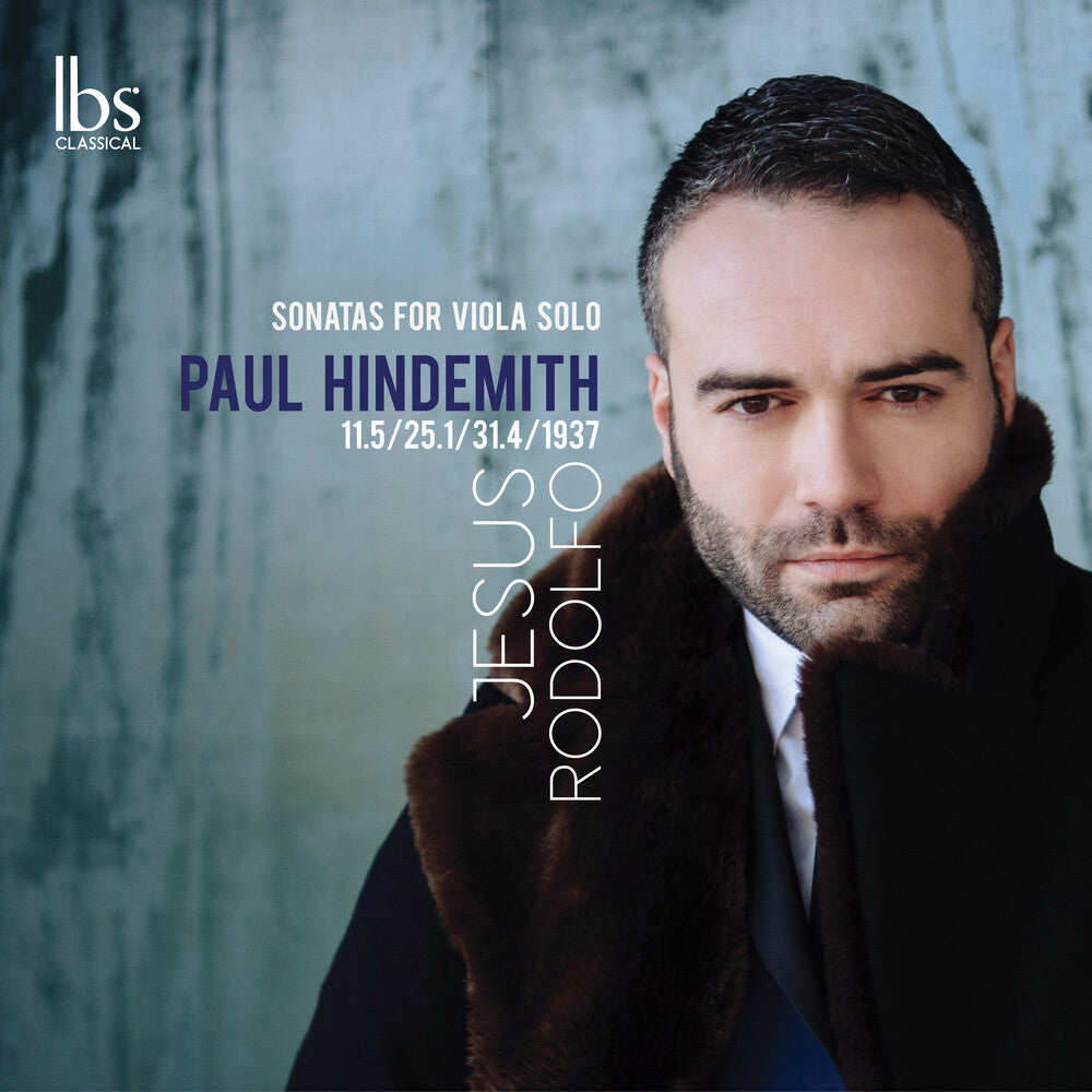 the album cover for Hindemith / Rodolfo - Sonatas for Solo Viola