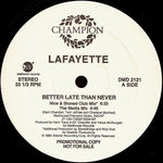 Lafayette : Better Late Than Never (2x12", Promo)