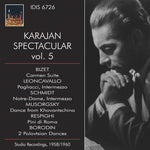 the album cover for Bizet / Philharmonia Orchestra / Karajan - Karajan Spectacular, 5