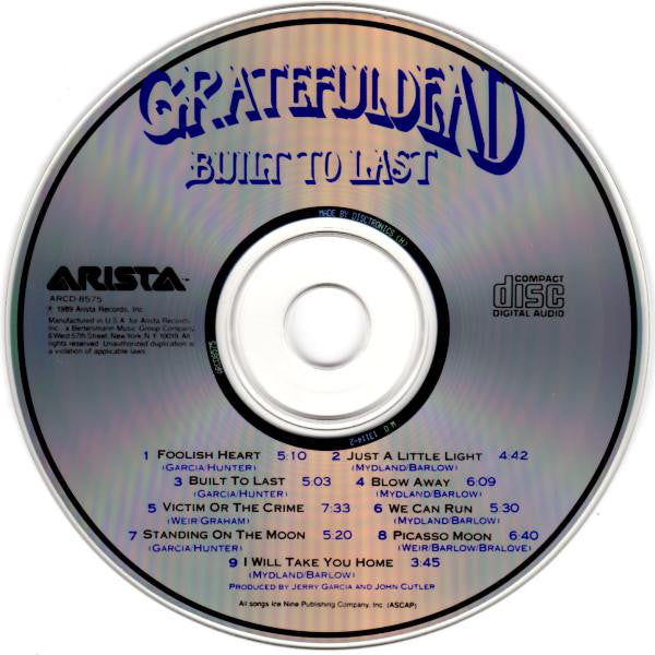 Grateful Dead* : Built To Last (CD, Album)