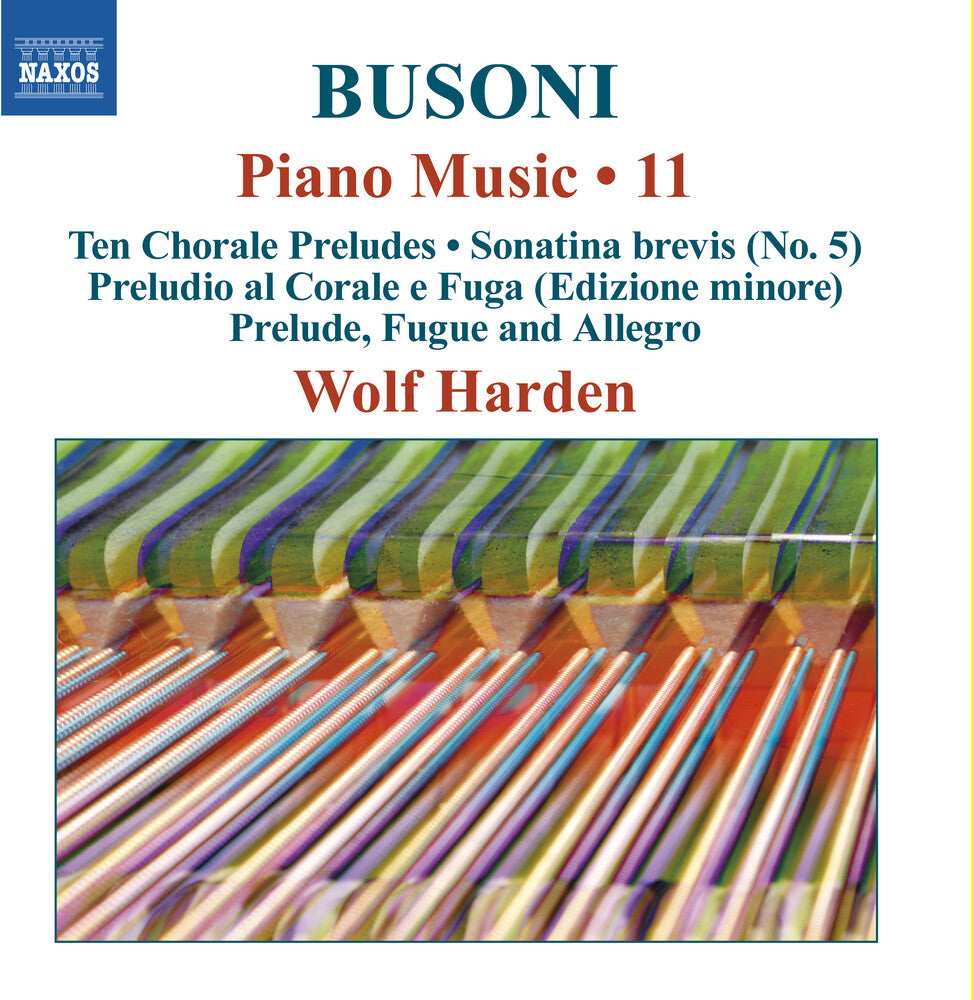 the album cover for Busoni / Harden - Piano Music 11