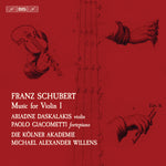 the album cover for Schubert / Daskalakis / Willens - Music for Violin 1