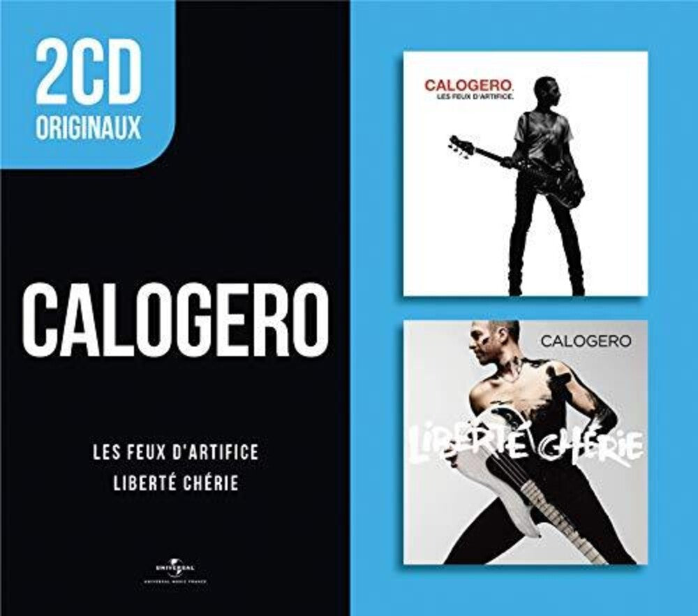 the album cover for Calogero - 2 CD Originaux : Les Feux D'Artifice / Liberte Cherie