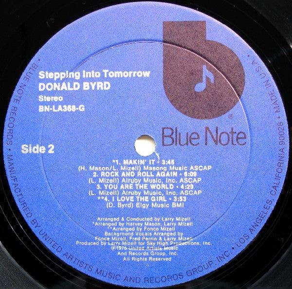 Donald Byrd : Stepping Into Tomorrow (LP, Album, Res)