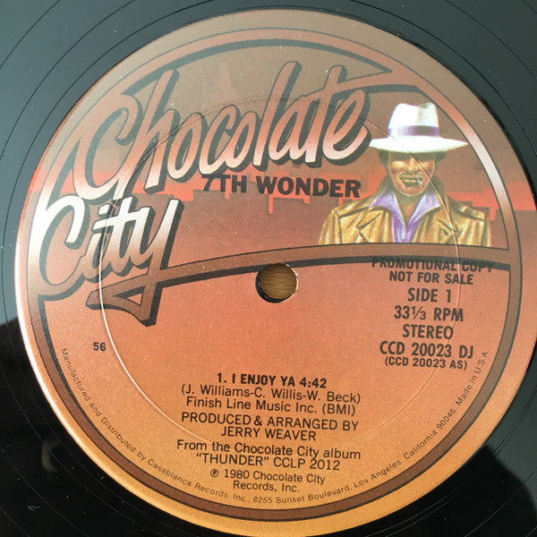7th Wonder : I Enjoy Ya (12", Promo)
