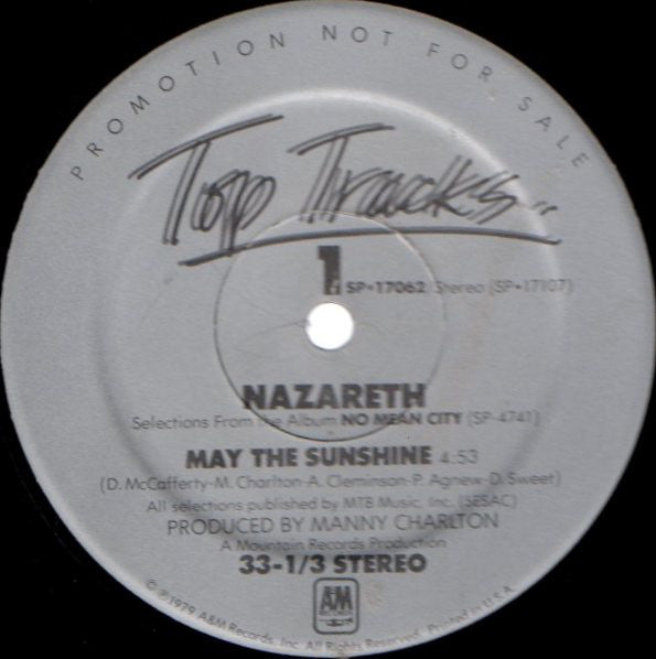 Nazareth (2) : Top Tracks (12", Promo)