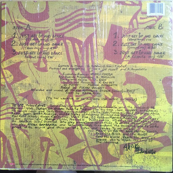 Afrika Bambaataa : Just Get Up And Dance (12", Maxi)