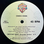 Chaka Khan : This Is My Night (12", Maxi, All)