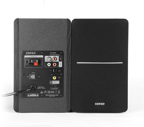 Edifier R1280DB Bluetooth ワイヤレス 2.0 ブックシェルフスピーカー 42ワット (ピアノブラック)