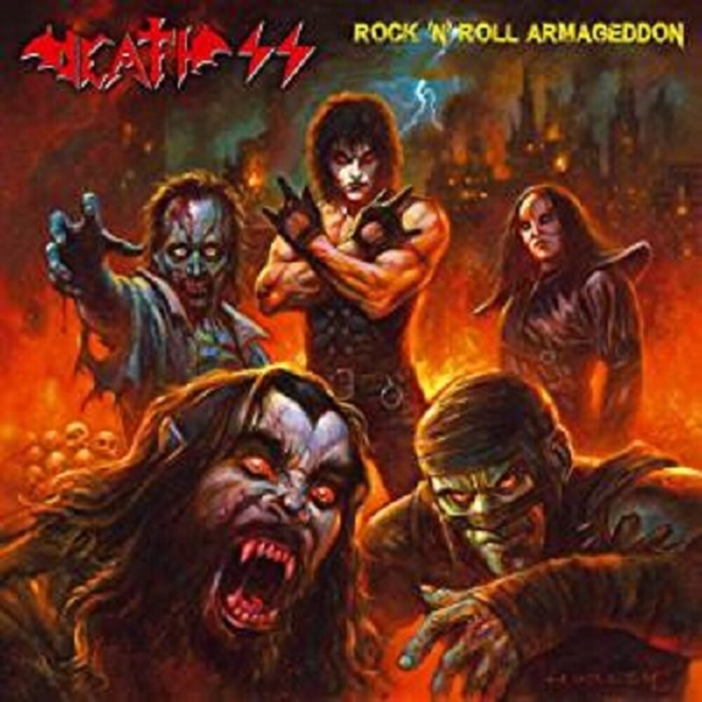 the album cover for Death SS - Rock 'n' Roll Armageddon