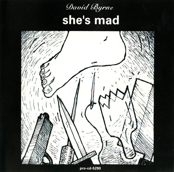 David Byrne : She's Mad (CD, Single, Promo)