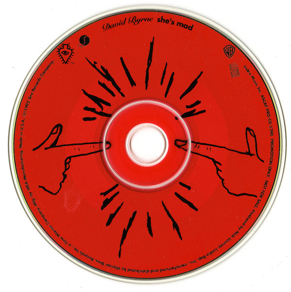 David Byrne : She's Mad (CD, Single, Promo)