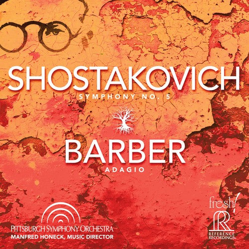 the album cover for Barber / Pittsburgh Symphony Orch / Honeck - Symphony 5 / Adagio