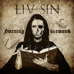 the album cover for Liv Sin - Burning Sermons