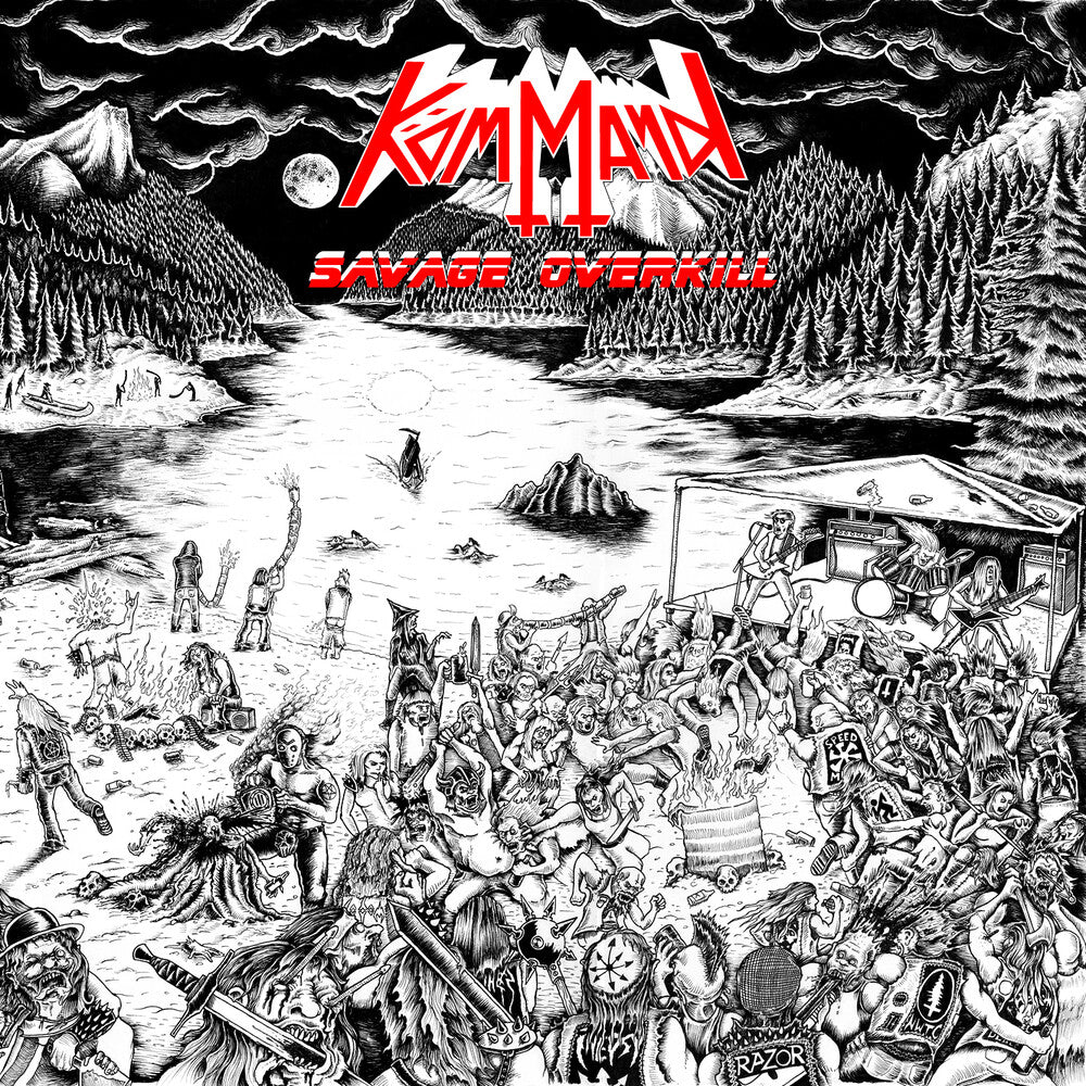 the album cover for Kommand - Savage Overkill