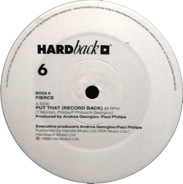 Fierce (6) : Put That (Record Back) (12")