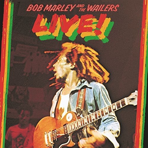 the album cover for Bob Marley & The Wailers - Live!