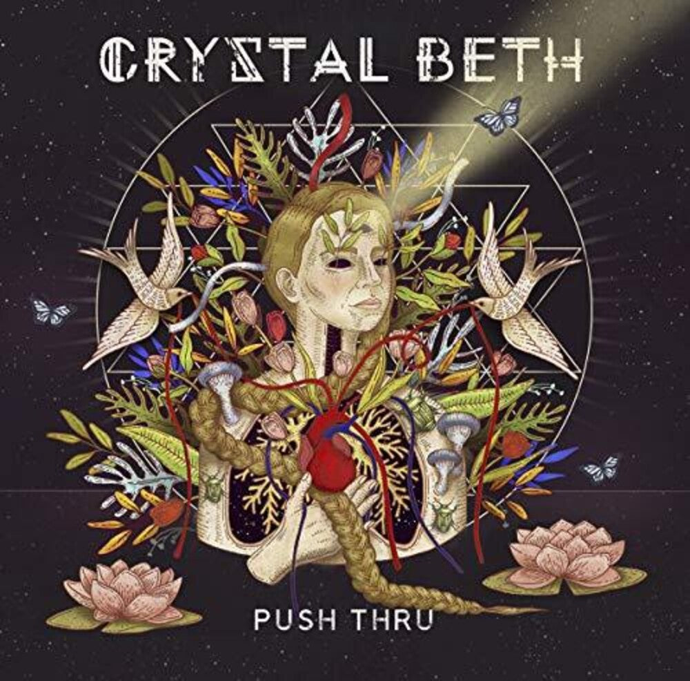 the album cover for Crystal Beth - Push thru