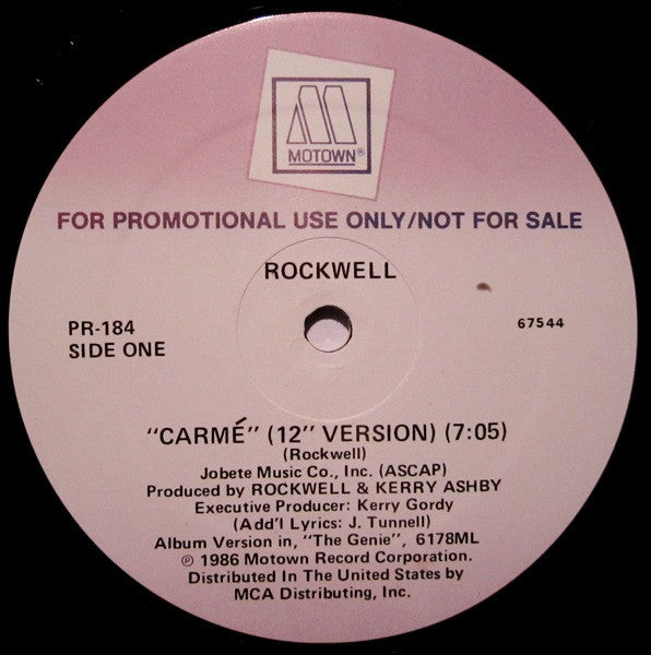 Rockwell : Carmé (12", Promo)