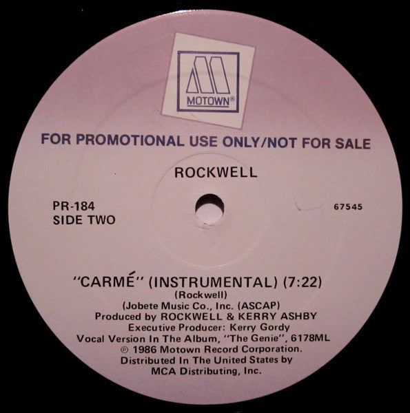 Rockwell : Carmé (12", Promo)