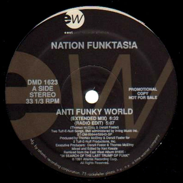 Nation Funktasia* : Anti Funky World (12", Maxi, Promo)