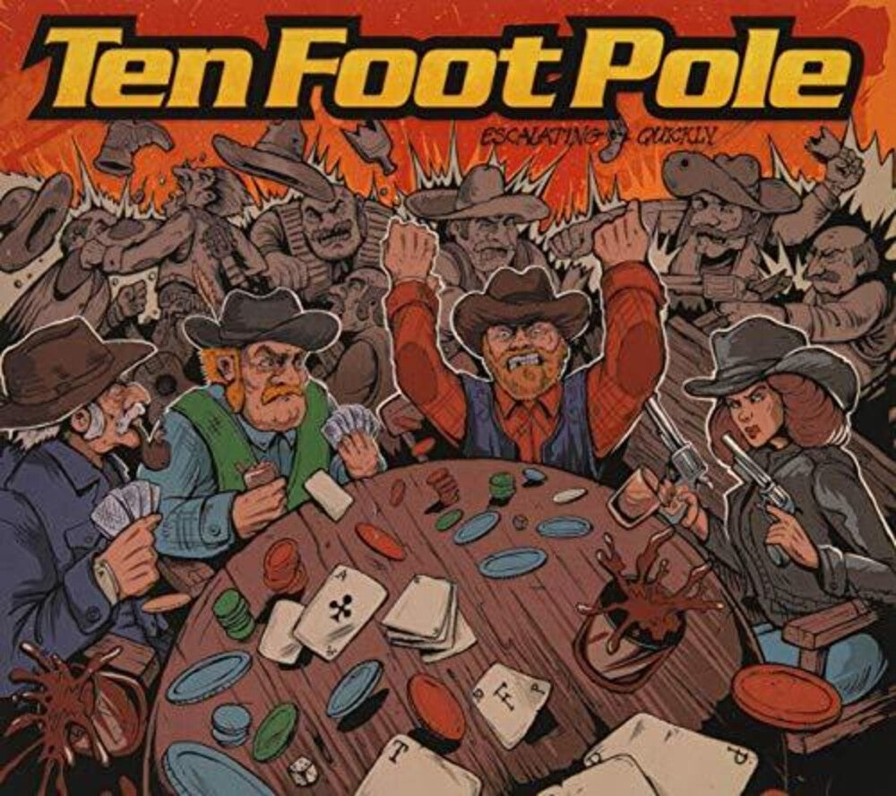 the album cover for Ten Foot Pole - Escalating Quickly