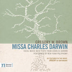 the album cover for Brown / New York Polyphony - Missa Charles Darwin