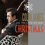 the album cover for Colin James - Little Big Band Christmas