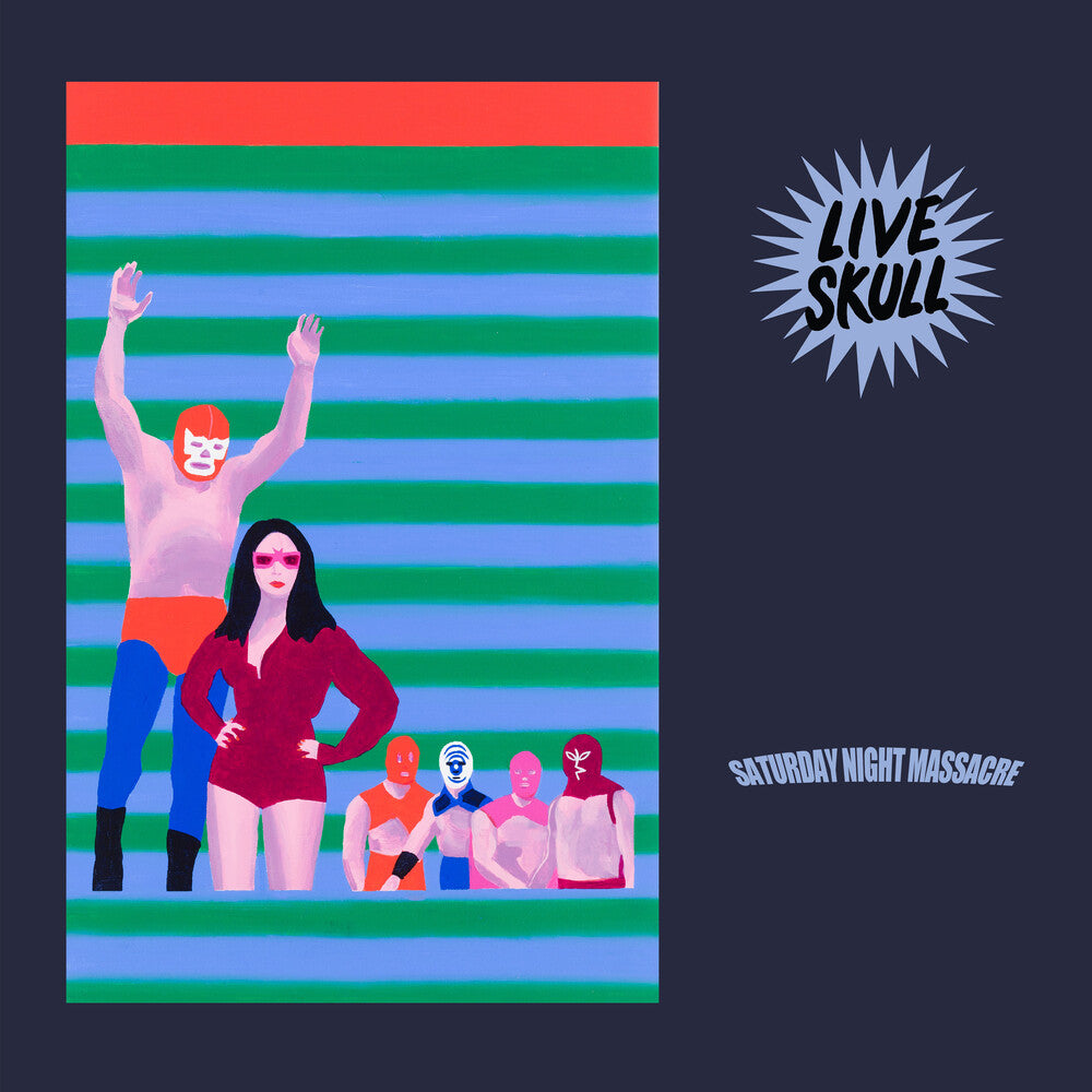 the album cover for Live Skull - Saturday Night Massacre