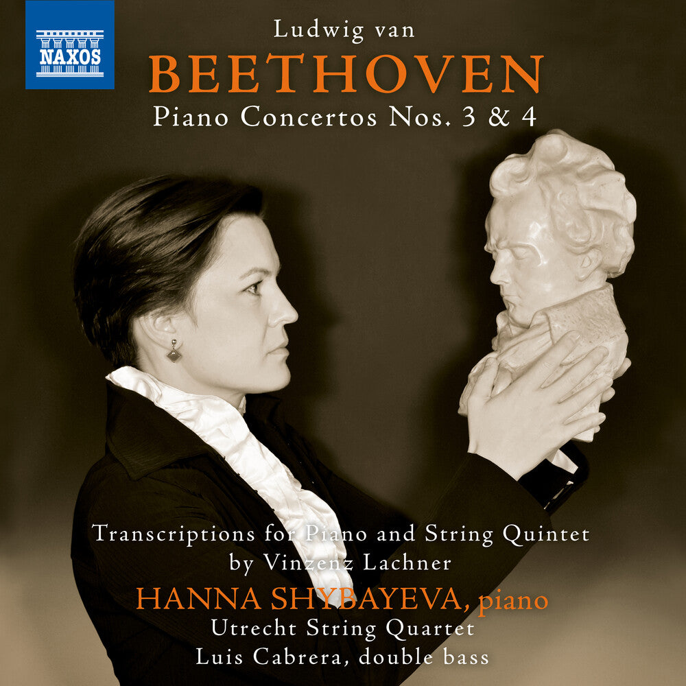the album cover for Beethoven / Shybayeva / Cabrera - Piano Concertos 3 & 4