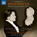 the album cover for Beethoven / Shybayeva / Cabrera - Piano Concertos 3 & 4