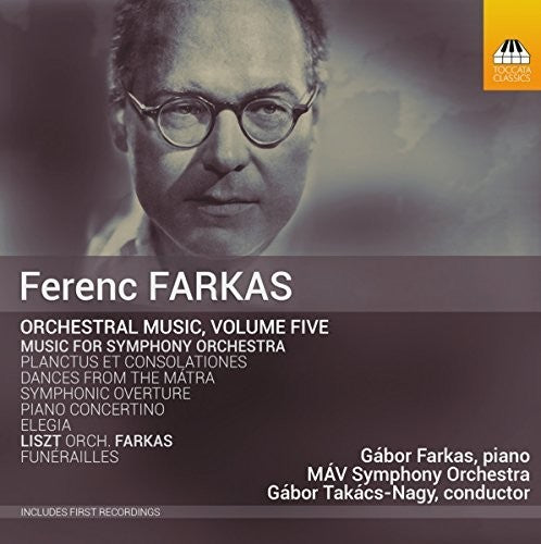 the album cover for Gábor Takács-Nagy - Orchestral Music Volume Five