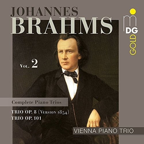 the album cover for Brahms - Piano Trios 2