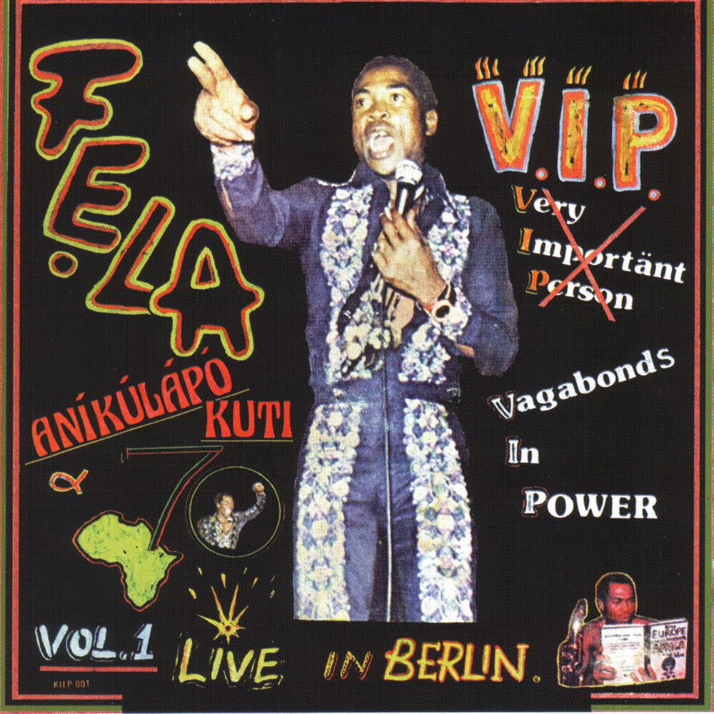the album cover for Fela Kuti - V.i.p.