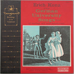 the album cover for Kunz, Erich - German University Songs 2