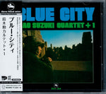 the album cover for Isao Suzuki - Blue City