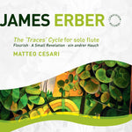 the album cover for Erber / Cesari - Traces Cycle For Solo Flute