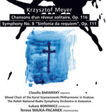 the album cover for Meyer / Barainsky - Chansons / Symphony 8