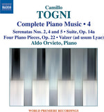 the album cover for Togni / Orvieto - Complete Piano Music 4