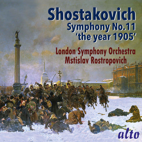 the album cover for Mstislav Rostropovich / London Symphony Orchestra - Shostakovich: Symphony No.11 The Year 1905
