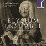 the album cover for Telemann - Melodious Canons & Fantasias