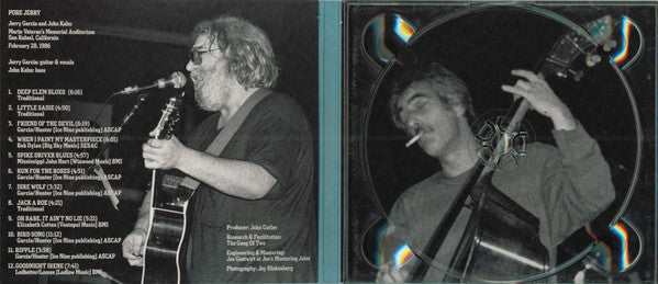 Jerry Garcia And John Kahn : Pure Jerry (Marin Veteran's Memorial Auditorium, San Rafael, California, February 28, 1986) (HDCD, Album)