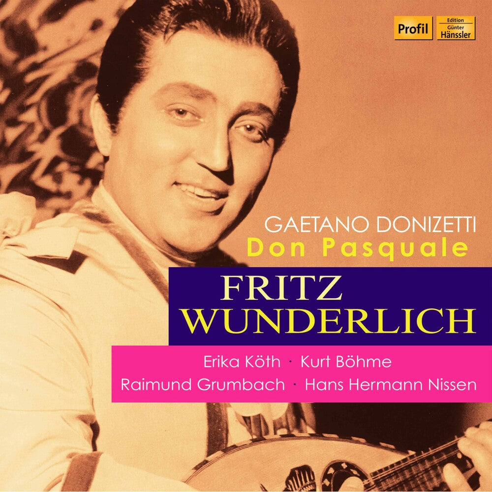 the album cover for Donizetti / Wunderlich / Zallinger - Don Pasquale