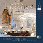 the album cover for Brahms / Schoener - Haydn Variations